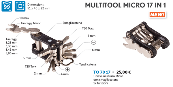 BRN Mulitool Micro 17 in 1 TO7017